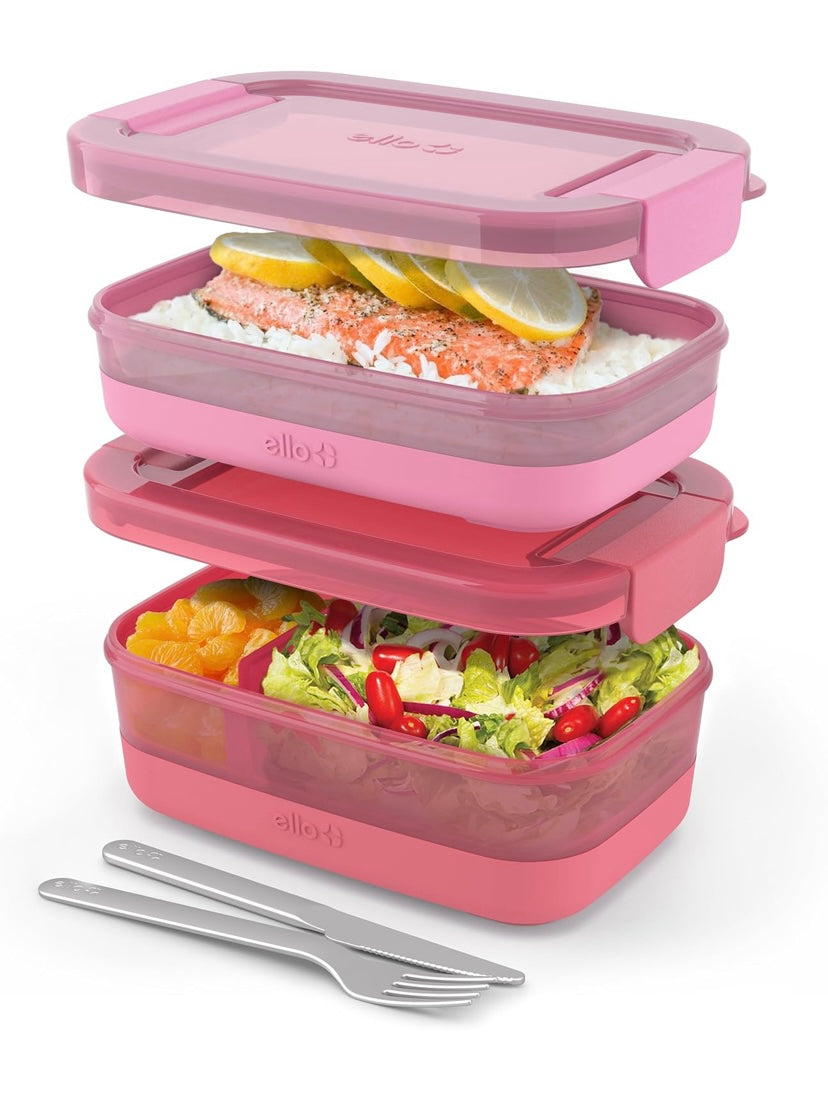 Set 2 bentobox Ello Rosa PRE ORDEN