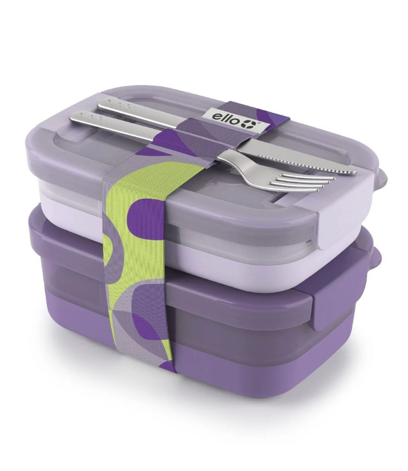 Set 2 bentobox ello Lila PRE ORDEN