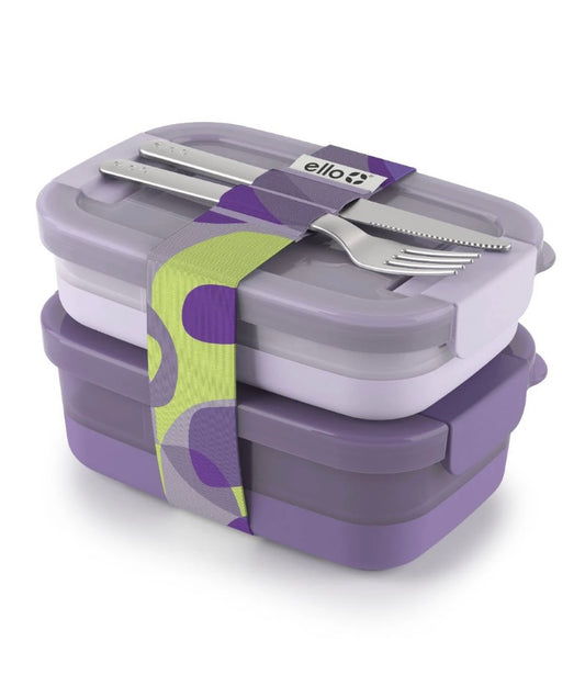 Set 2 bentobox ello Lila PRE ORDEN