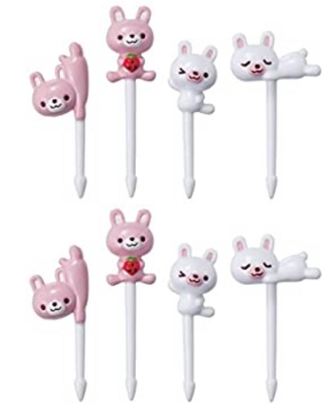 Set Food Picks Little Rabbits