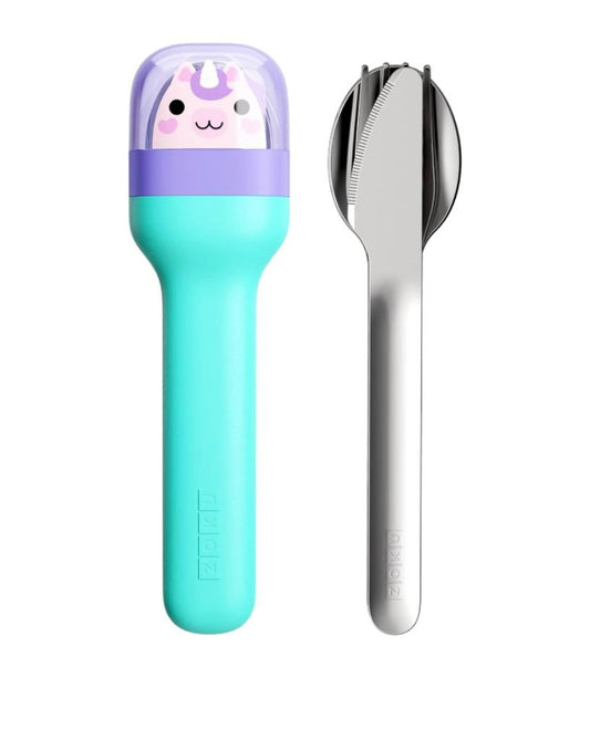 Set Cubiertos Zoku Unicornio