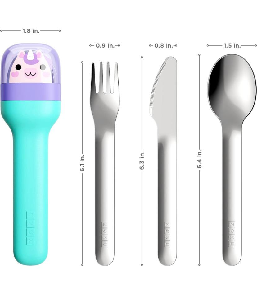 Set Cubiertos Zoku Unicornio