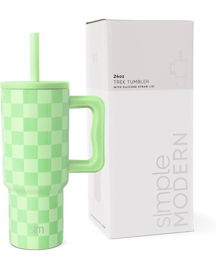 Simple Modern Treck Tumbler Lime Checkmate - Pre Orden